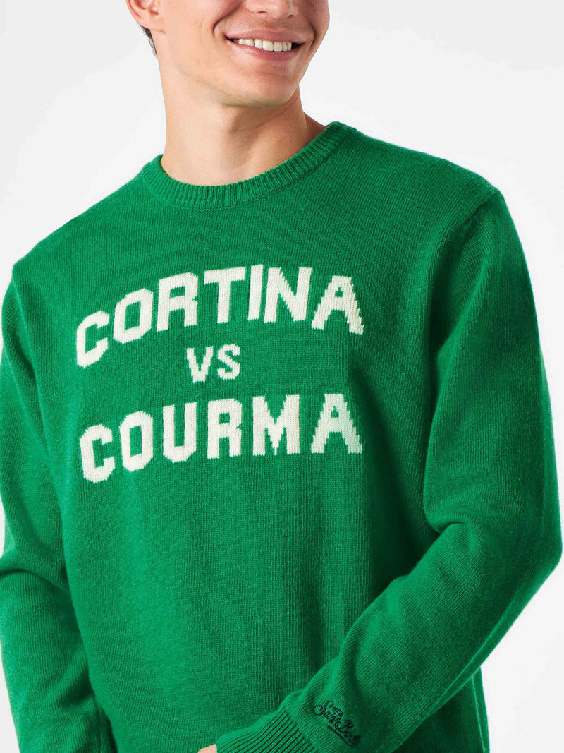 Maglia da uomo con scritta Cortina vs Courma