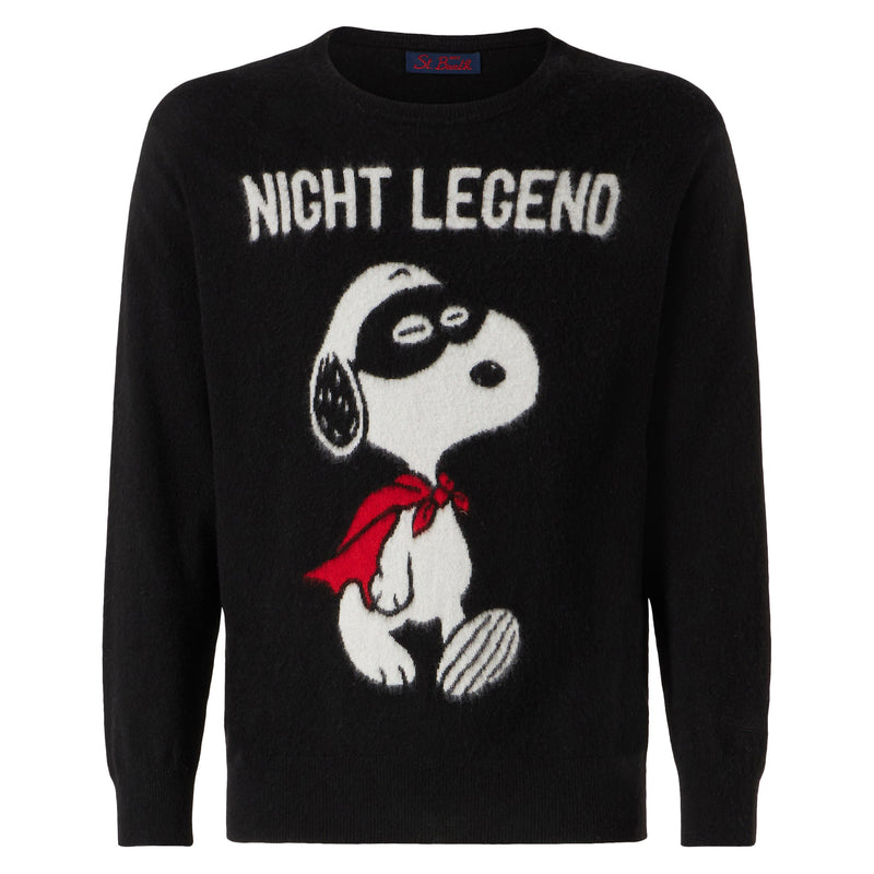 Weicher Herrenpullover mit Snoopy Night Legend-Aufdruck | SNOOPY – PEANUTS™ SONDEREDITION