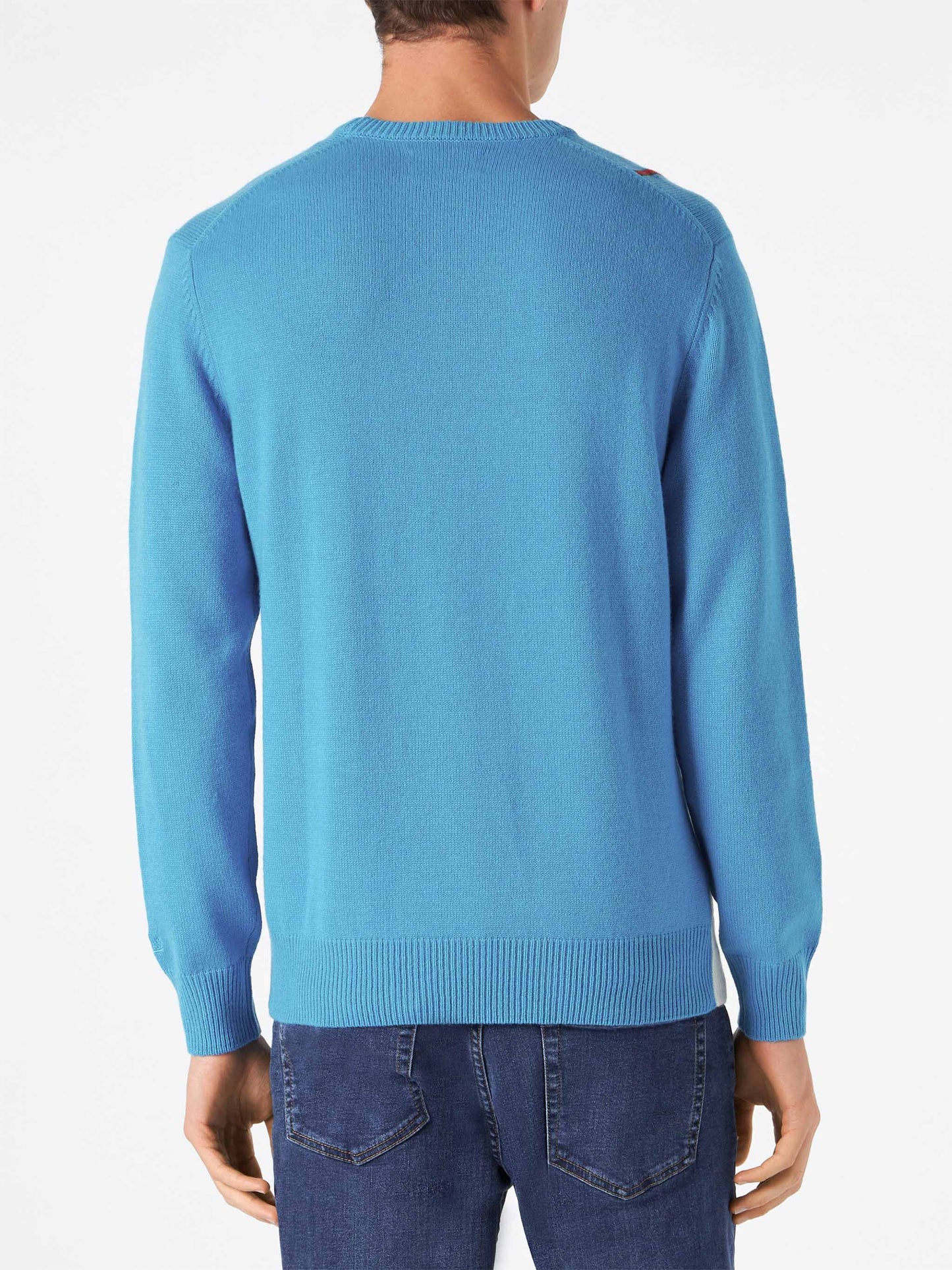 Maglione da uomo con cartolina Campiglio