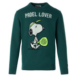 Maglione verde da uomo con stampa Snoopy | SNOOPY - EDIZIONE SPECIALE PEANUTS™