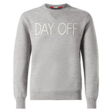 Maglione da uomo girocollo in maglia con ricamo Day Off