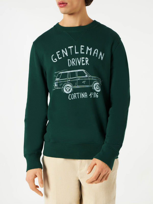 Felpa in cotone con scritta Gentleman driver Cortina 1986