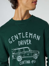 Felpa in cotone con scritta Gentleman driver Cortina 1986