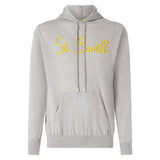 Man grey hoodie sweatshirt