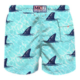 Glatte Herren-Badeshorts mit Aufdruck