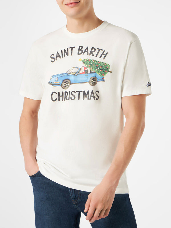 Herren-T-Shirt mit Weihnachtsmann-Aufdruck