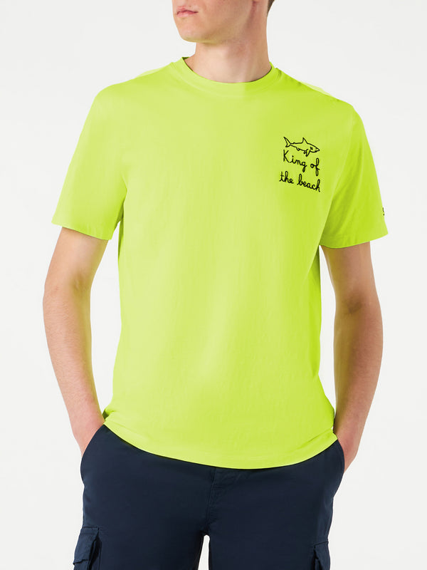 Herren-T-Shirt mit King of the Beach-Stickerei