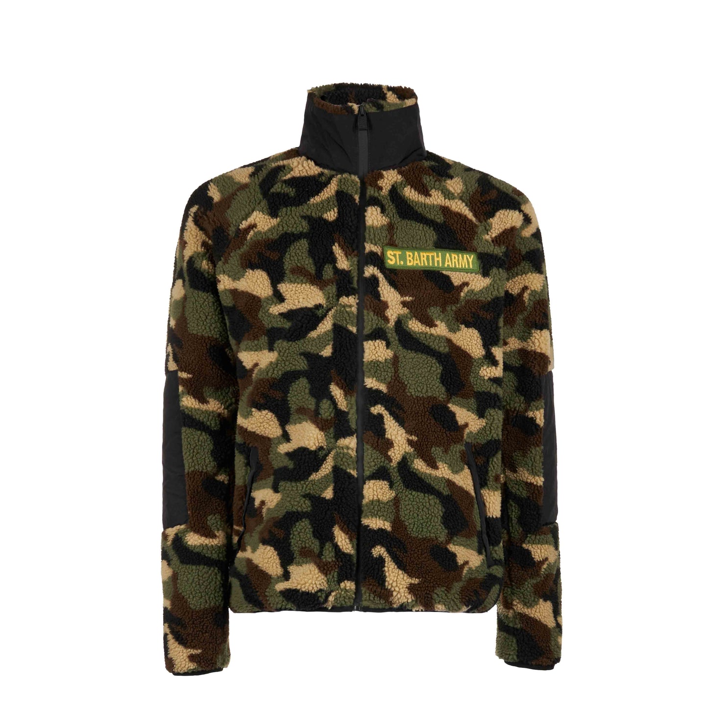 Sherpa-Jacke mit Aufnäher