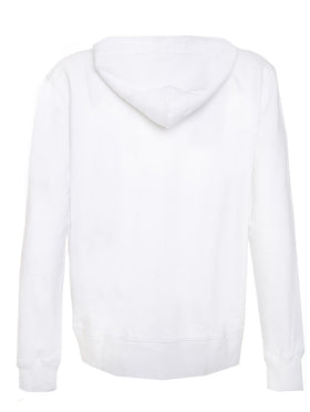 White man sweatshirt Bombardino front embroidery - MC2 Saint Barth