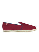 Rote und blaue marineblaue Canvas-Schuhe für Herren