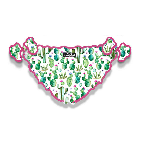 Girl swim briefs with cactus