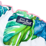 Slip da bagno da bambina stampa tropicale