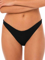 Slip mare donna nero crinkle