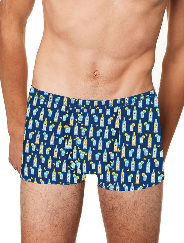 Herren-Unterwäsche-Boxershorts mit Gin-Tonic-Aufdruck