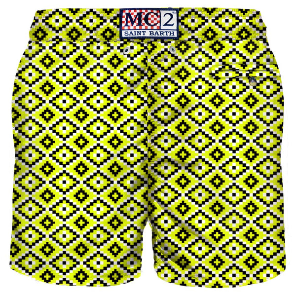 Klassische Badeshorts aus Chayton Fluo