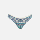 Woman swim briefs with gipsy print