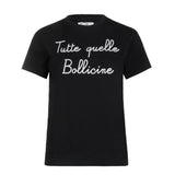 Woman t-shirt with Tutte quelle Bollicine lettering