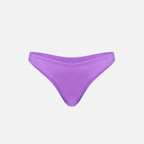 Slip da bagno da donna sgambato viola lucido