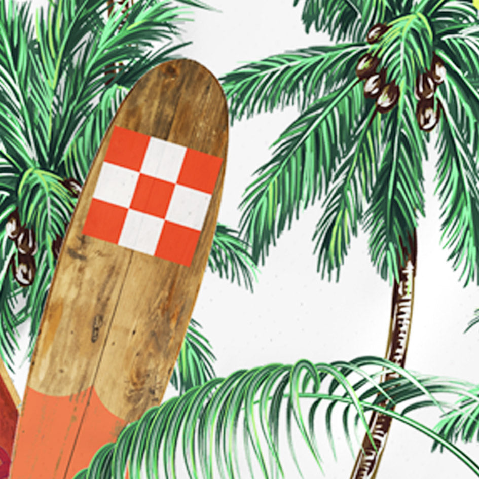 Jungen-Badeshorts mit Surfbrett-Print