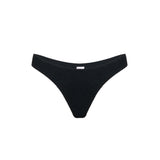 Slip mare donna nero crinkle