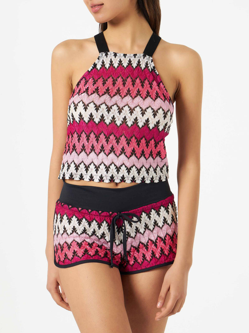 Chevron-Top für Damen