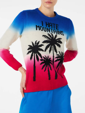 Woman sweater with purple and fucsia gradient - MC2 Saint Barth