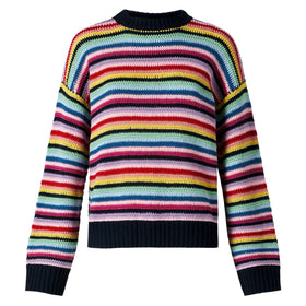 Woman multicolor striped crochet sweater - MC2 Saint Barth
