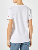 T-shirt da donna in cotone con ricamo